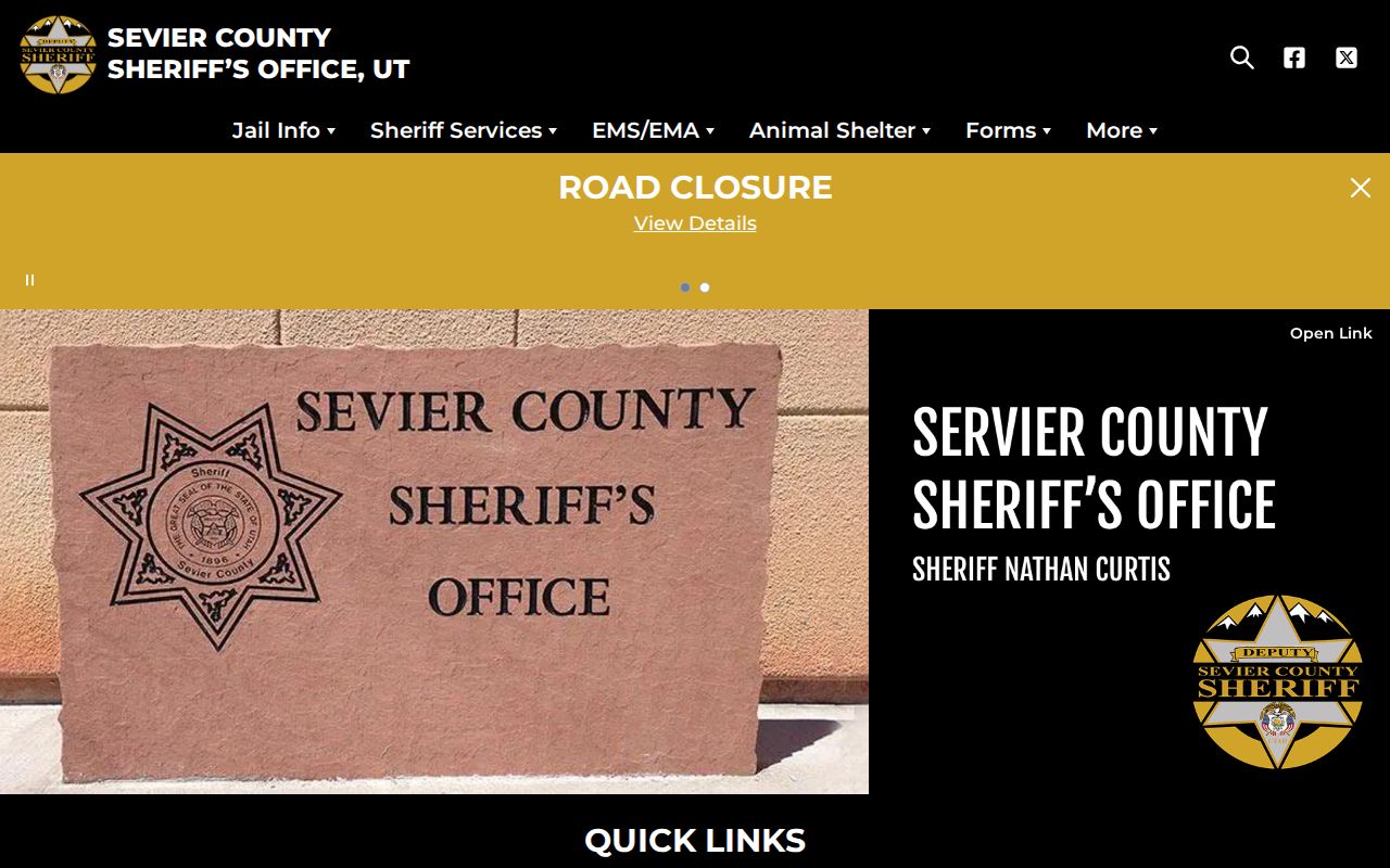 Sevier County Sheriff gateway for Wayne County jail release records